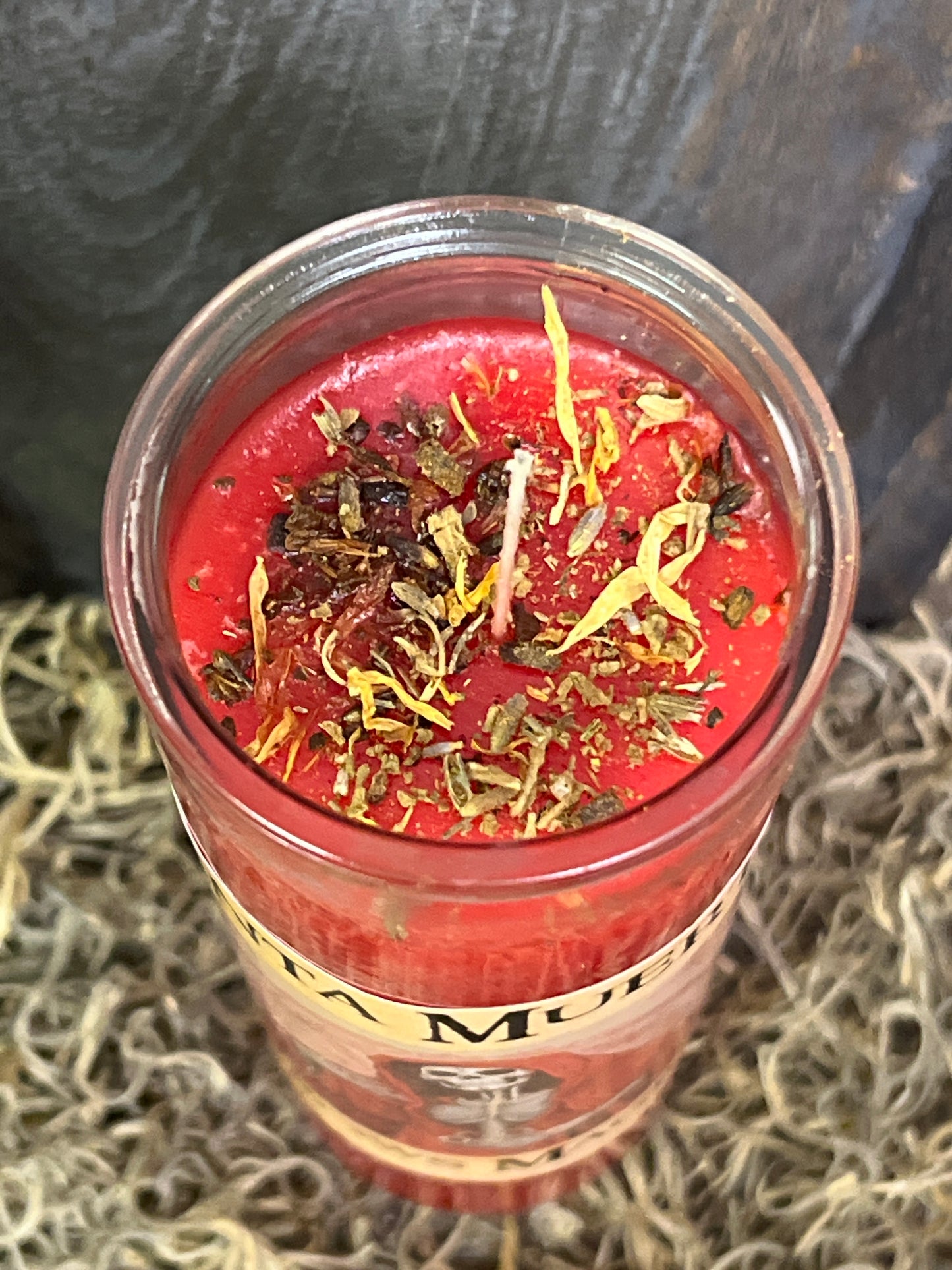 Santa Muerte (Red Robe) 7 Day Fixed Candle