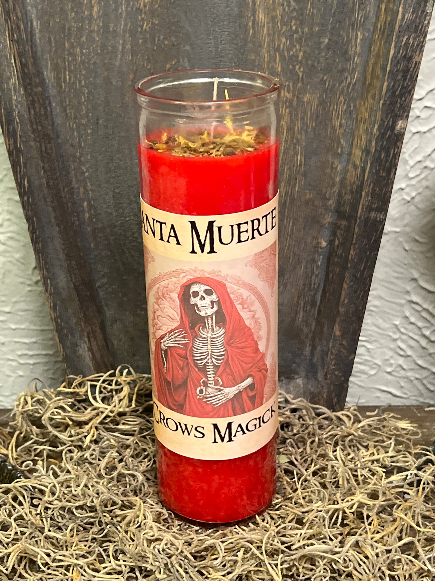 Santa Muerte (Red Robe) Candle Run Service