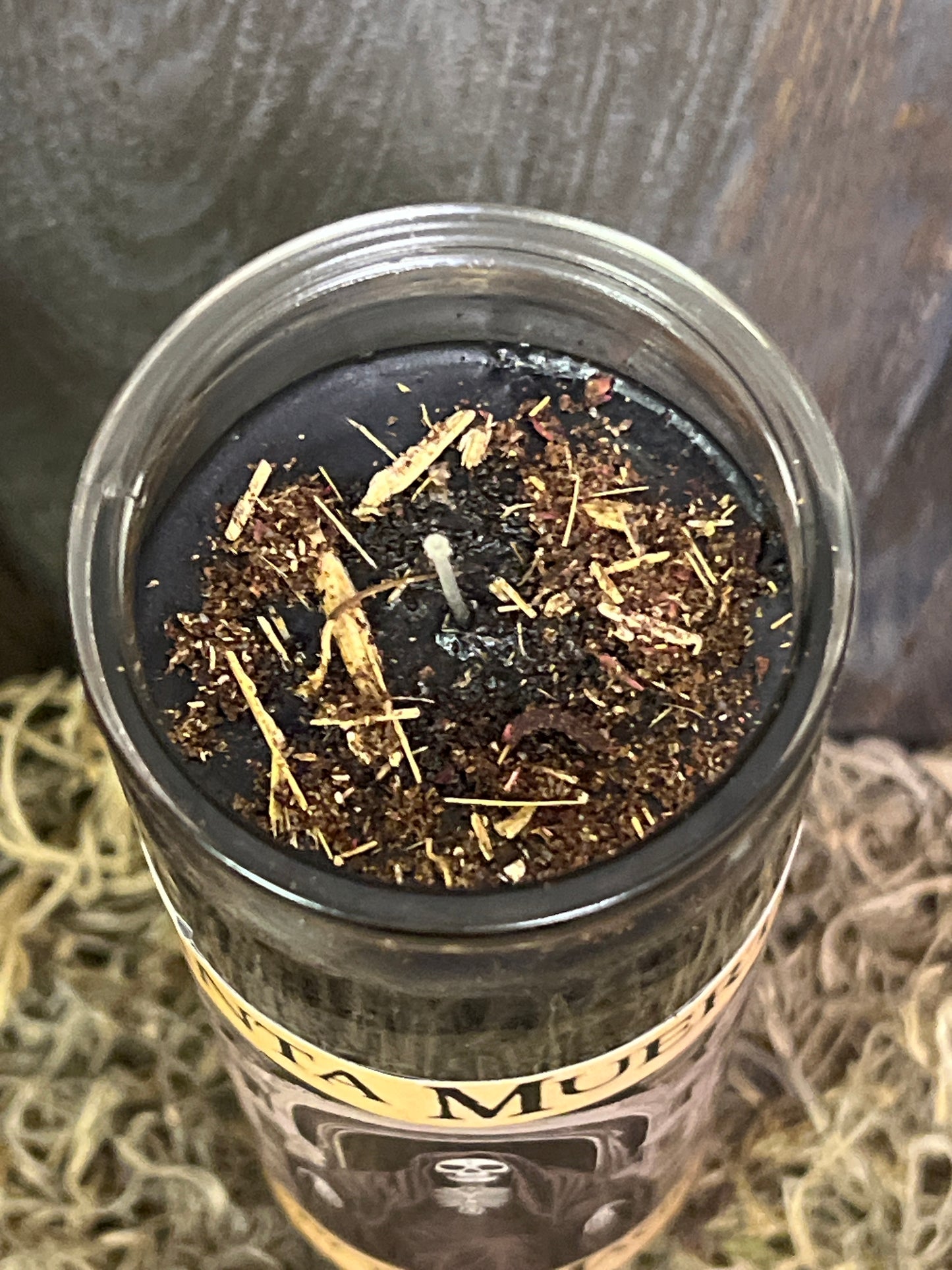 Santa Muerte (Black Robe) 7 Day Fixed Candle