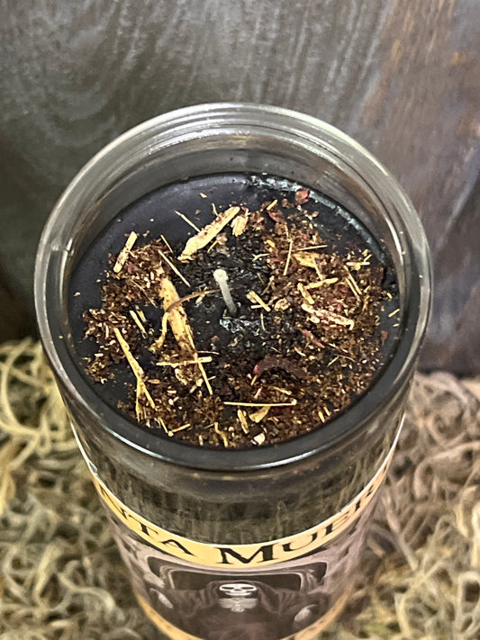 Santa Muerte (Black Robe) 7 Day Fixed Candle