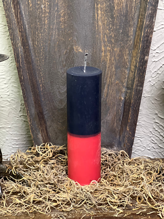 Pillar Candle 2" x 6.5" (Two Tone)