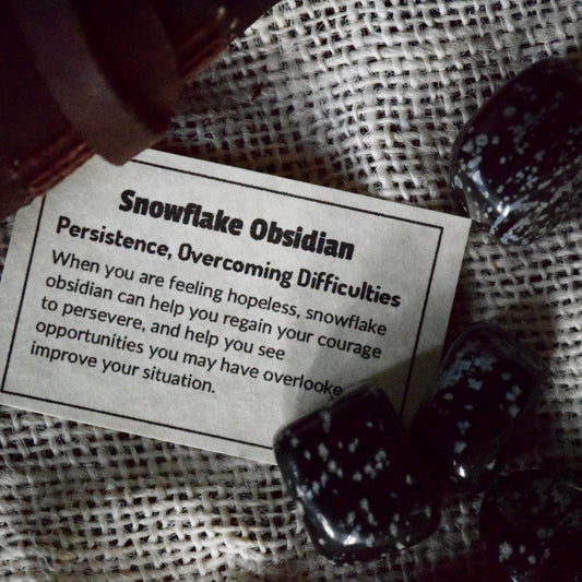 Snowflake Obsidian (Tumbled)