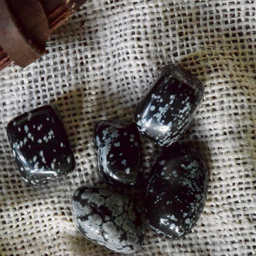 Snowflake Obsidian (Tumbled)