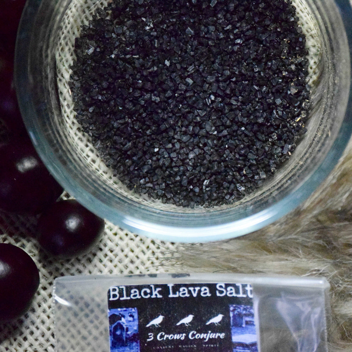 Salt Crow Black Lava Salt – 3 Crows Conjure