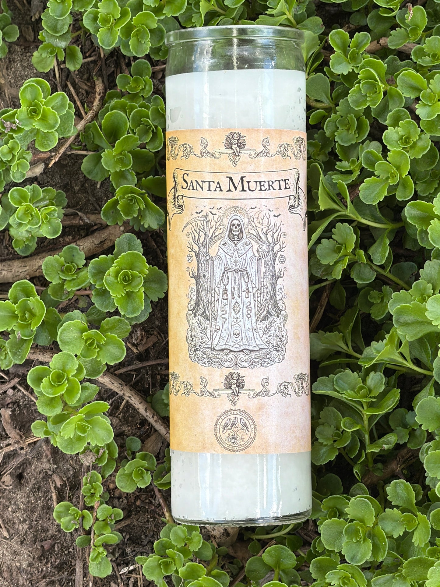 Santa Muerte (White Robe) 7 Day Fixed Candle