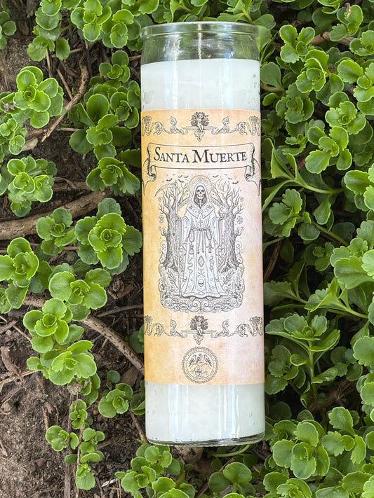 Santa Muerte (White Robe) 7 Day Fixed Candle