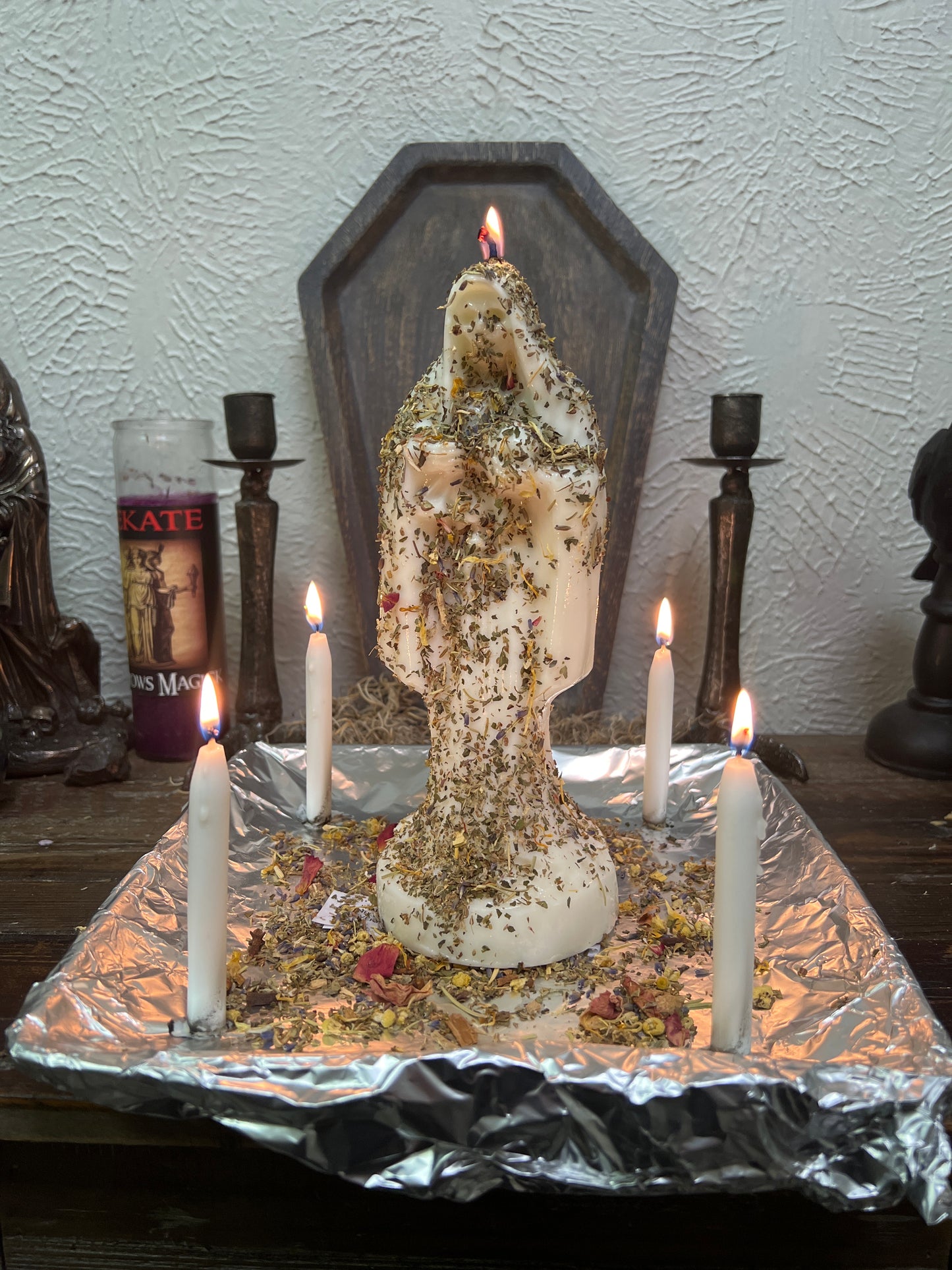 Santa Muerte Candle Working