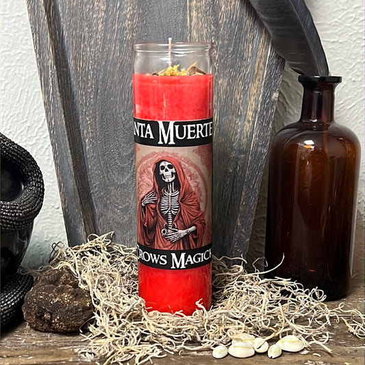 Santa Muerte (Red Robe) Candle Run Service