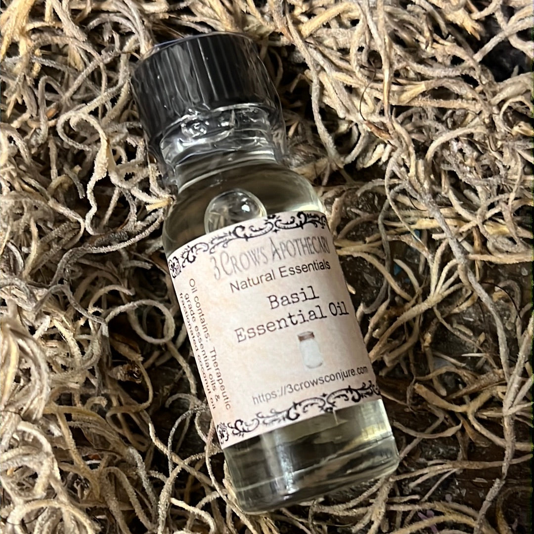 Basil Essential Oil – 3 Crows Conjure