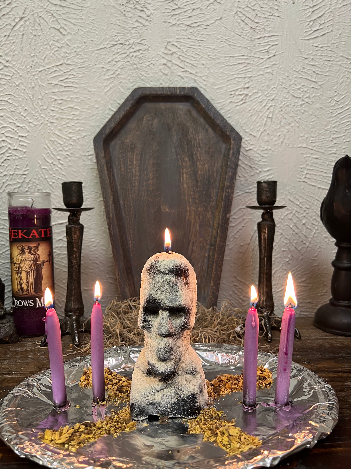 Domination Skull Candle Working