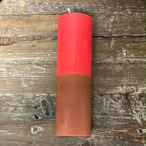 2 x 6.5 Two Tone Pillar Candle