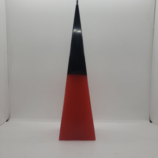 Two Tone Pyramid Figure Candle