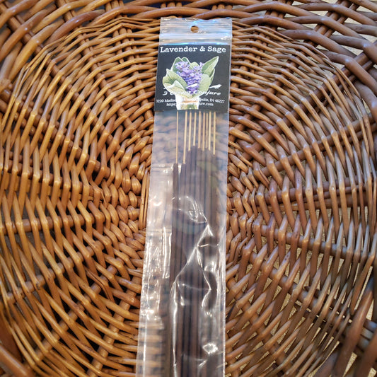 Incense Sticks - Lavender & Sage (10 sticks)