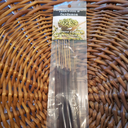 Incense Sticks - Teakwood & Cardamom (10 sticks)