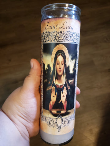 Saint Lucy 7 Day Fixed Candle