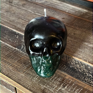 Medium Skull Two Toned Candle