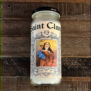 Saint Clare 7 Day Fixed Candle