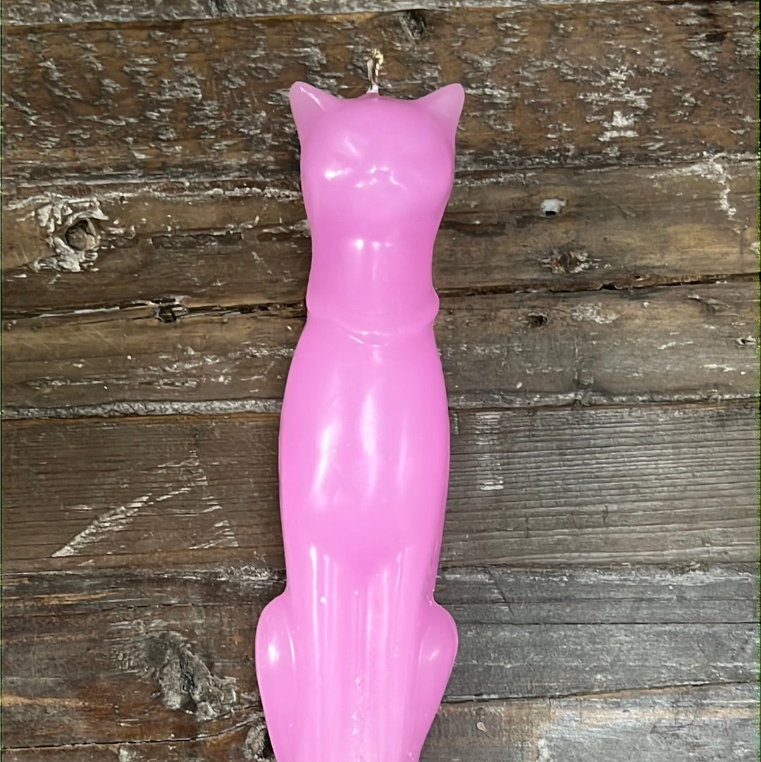 Large Cat Candle