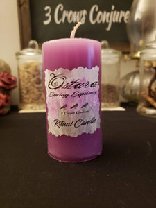 Ostara Spring Equinox Ritual Candle
